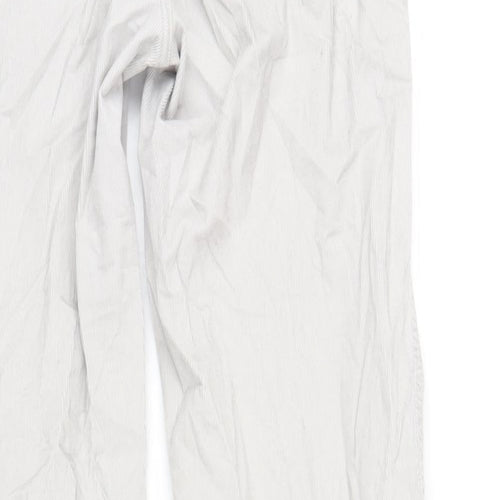 Gap Womens Grey Cotton Trousers Size 6 L30 in Regular Zip