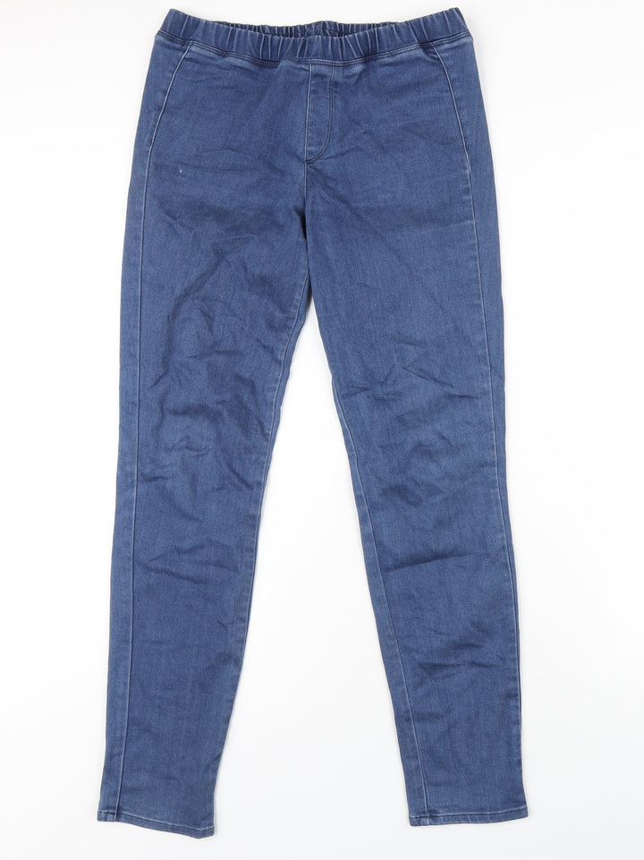 Uniqlo Womens Blue Cotton Jegging Jeans Size M L30 in Regular