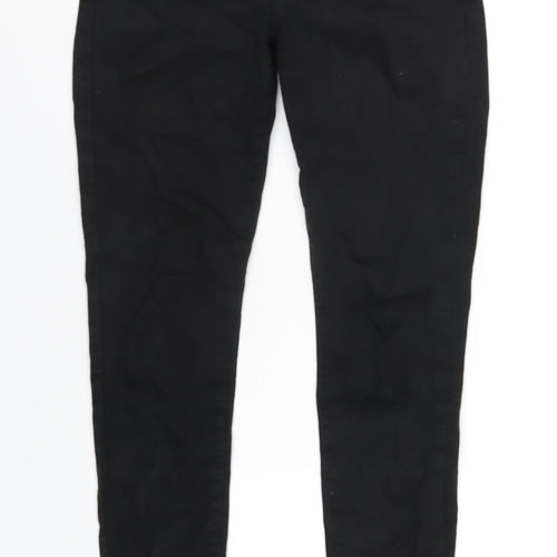 Uniqlo Womens Black Cotton Skinny Jeans Size 28 in L31 in Regular Zip