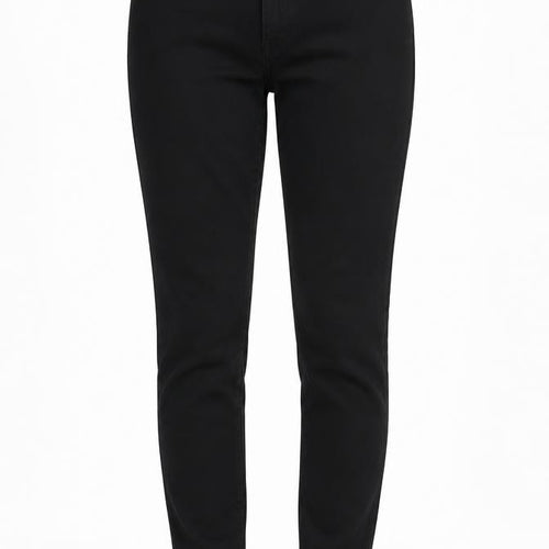 Uniqlo Womens Black Cotton Skinny Jeans Size 28 in L31 in Regular Zip