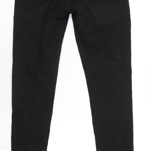 Uniqlo Womens Black Cotton Skinny Jeans Size 28 in L31 in Regular Zip