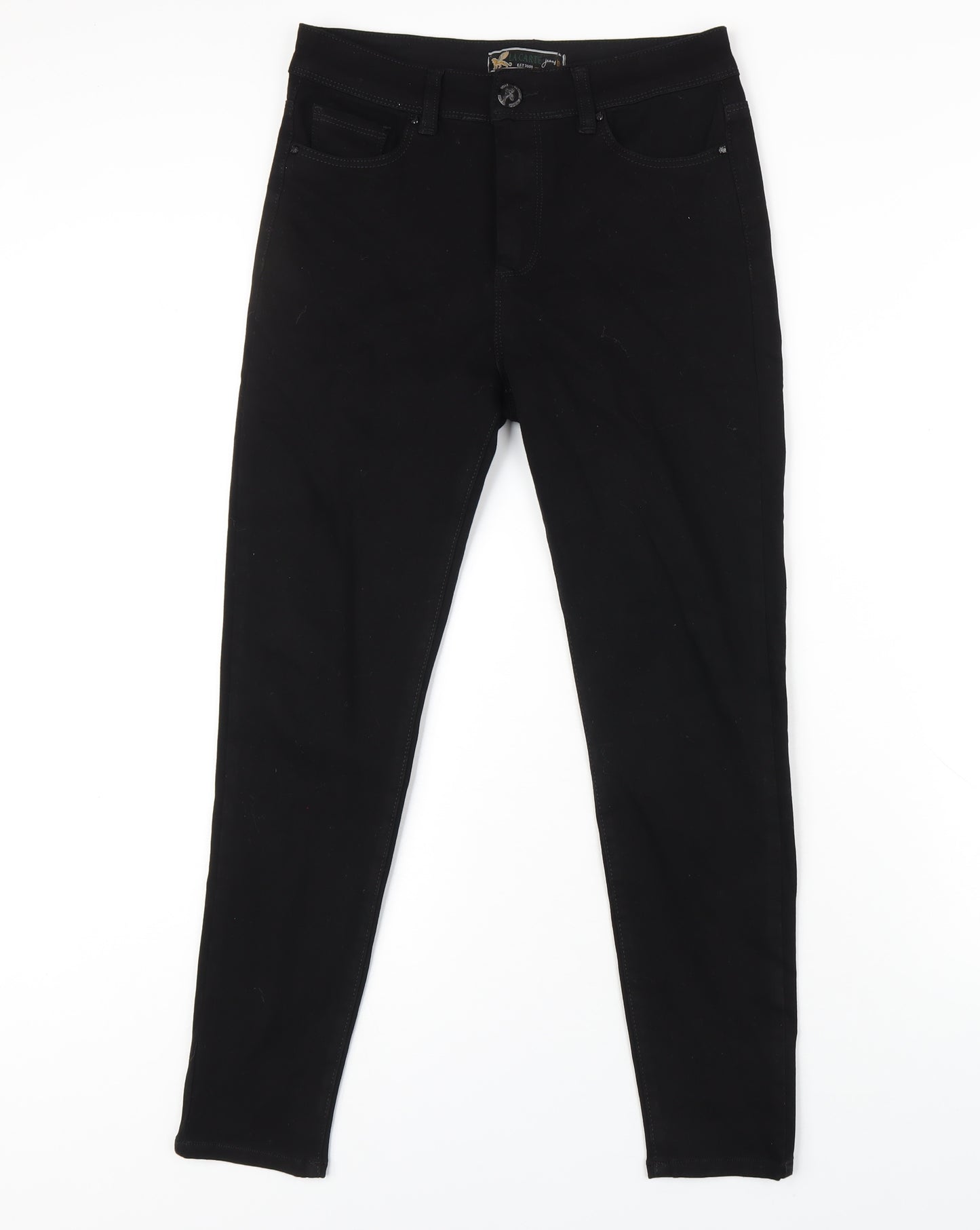La Carte Womens Black Cotton Skinny Jeans Size 28 in L28 in Regular Zip