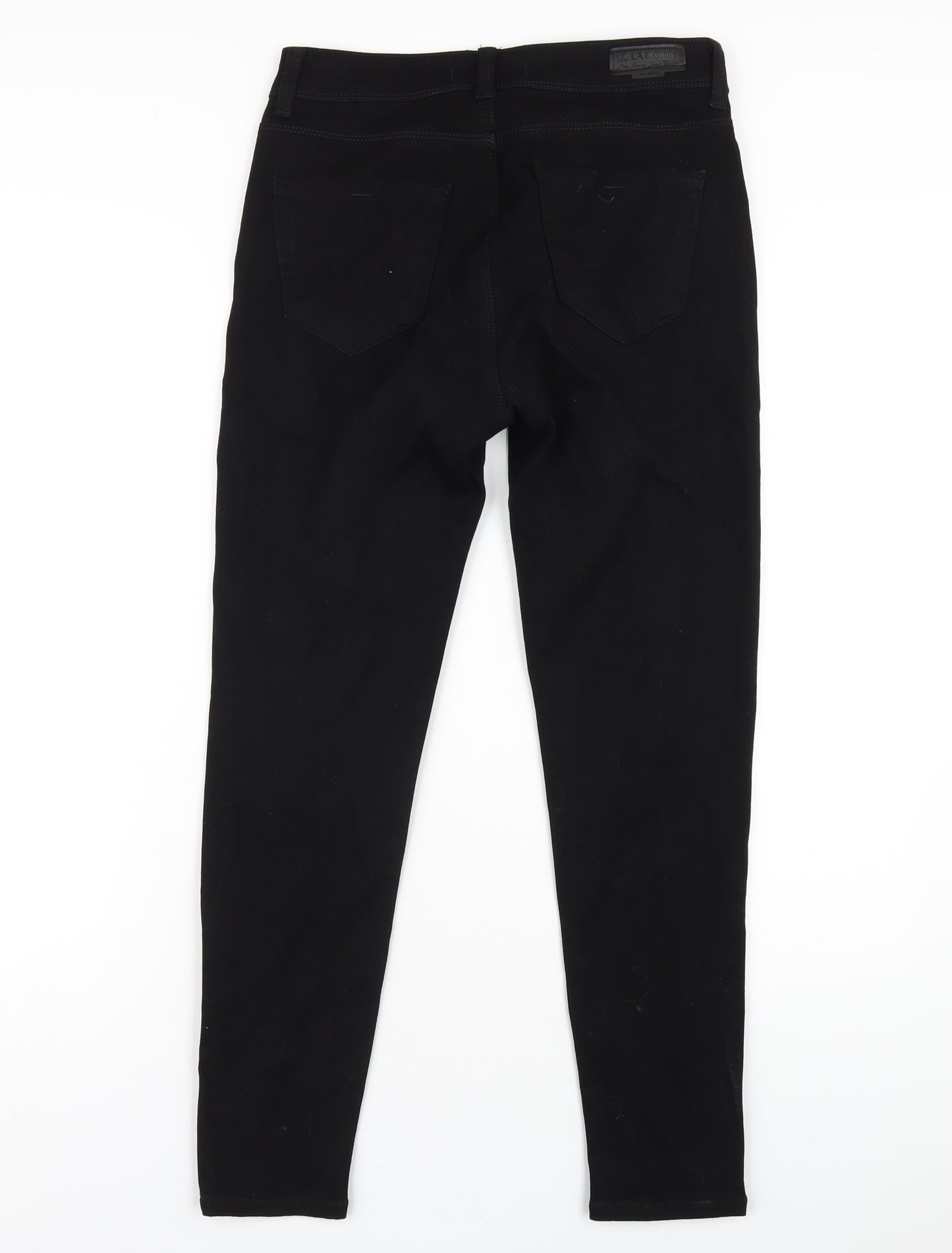 La Carte Womens Black Cotton Skinny Jeans Size 28 in L28 in Regular Zip