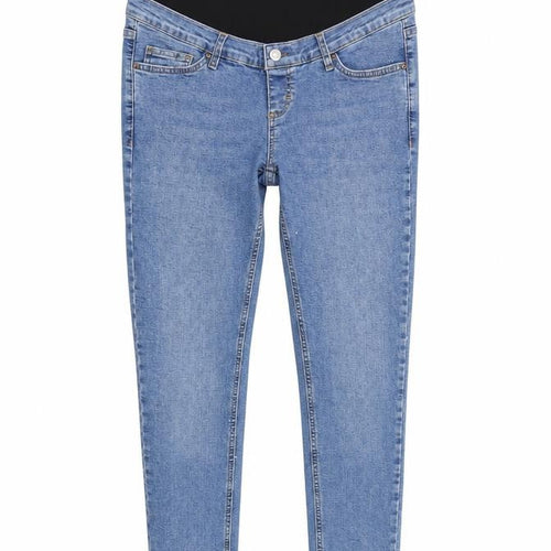Topshop Womens Blue Cotton Skinny Jeans Size 28 in L34 in Regular