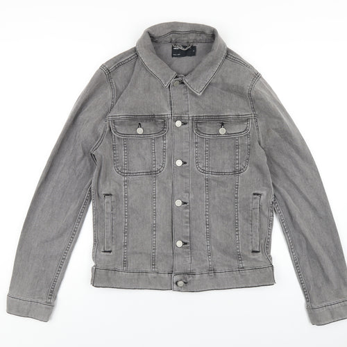 ASOS Mens Grey Jacket Size M Button