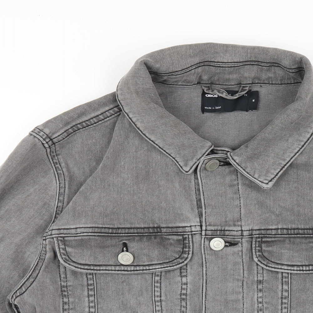 ASOS Mens Grey Jacket Size M Button