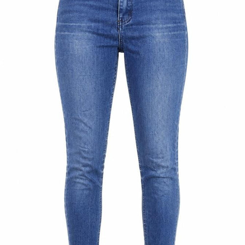 The Rock N Rev Womens Blue Cotton Skinny Jeans Size 6 L30 in Regular Zip