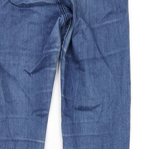 The Rock N Rev Womens Blue Cotton Skinny Jeans Size 6 L30 in Regular Zip