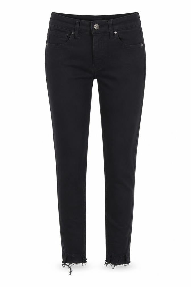 Topshop Womens Black Cotton Skinny Jeans Size 26 in L30 in Regular Zip