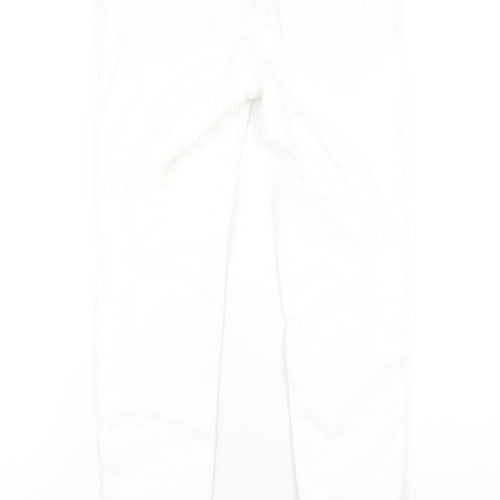 Toxik3 Womens White Cotton Skinny Jeans Size 10 L26 in Regular Zip