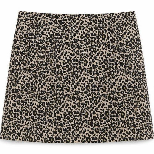 LOFT Womens Beige Animal Print Polyester A-Line Skirt Size 6 Zip - Leopard Print