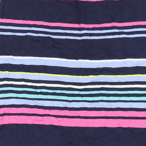 Crew Clothing Womens Multicoloured Striped Viscose Maxi Skirt Size 10