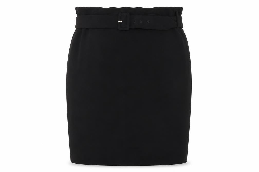 Marks and Spencer Womens Black Polyester Straight & Pencil Skirt Size 20 Zip