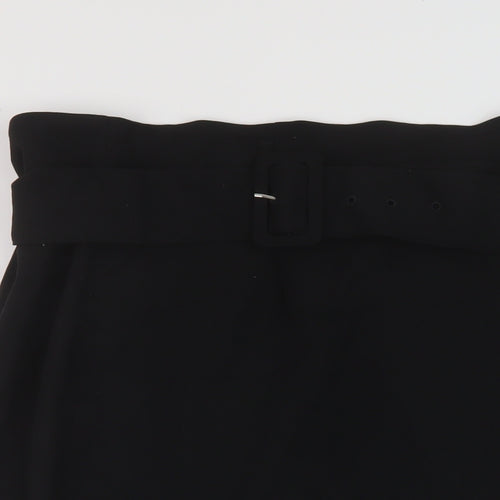 Marks and Spencer Womens Black Polyester Straight & Pencil Skirt Size 20 Zip