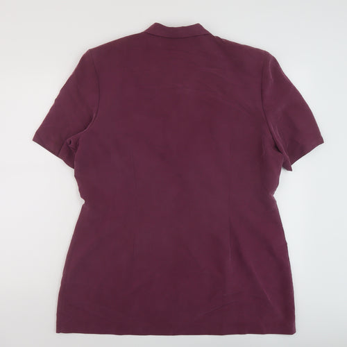 Fashion Extra Womens Purple Modal Basic Blouse Size 18 V-Neck