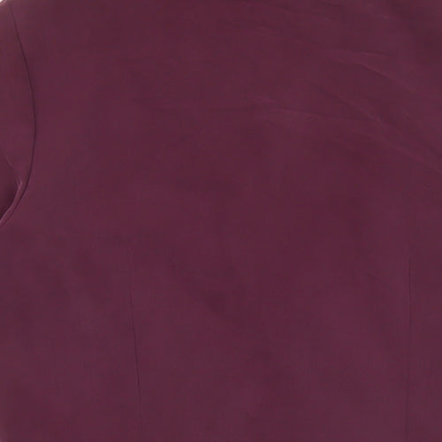 Fashion Extra Womens Purple Modal Basic Blouse Size 18 V-Neck