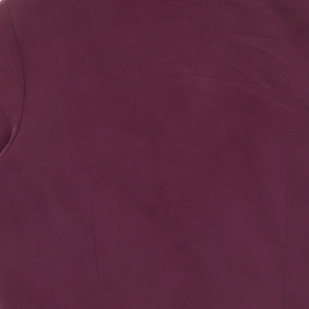 Fashion Extra Womens Purple Modal Basic Blouse Size 18 V-Neck