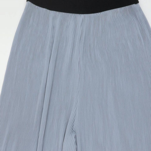 Zara Womens Blue Polyester Trousers Size XS L23 in Regular