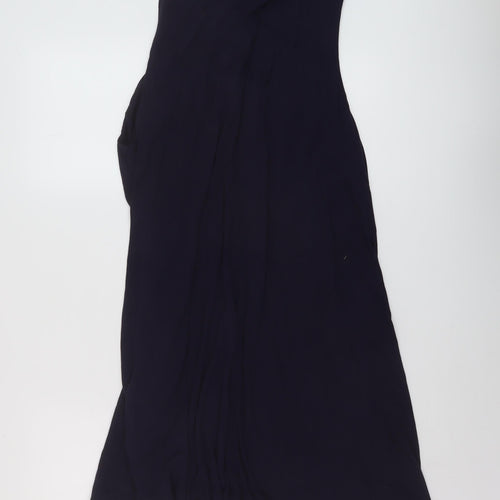 H&M Womens Blue Viscose A-Line Size XL Round Neck Pullover