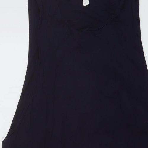 H&M Womens Blue Viscose A-Line Size XL Round Neck Pullover
