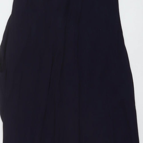H&M Womens Blue Viscose A-Line Size XL Round Neck Pullover