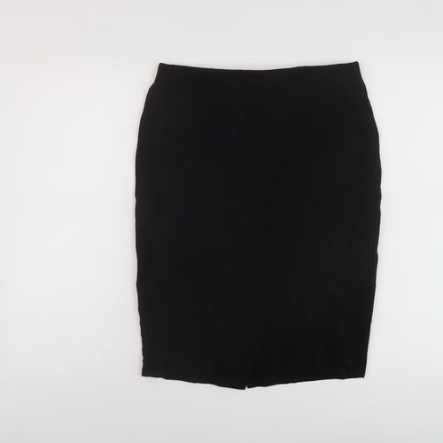 Marks and Spencer Womens Black Polyester Bandage Skirt Size 10