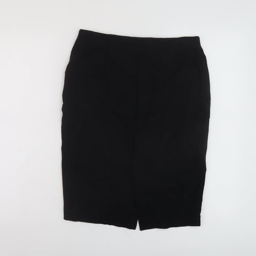 Marks and Spencer Womens Black Polyester Bandage Skirt Size 10