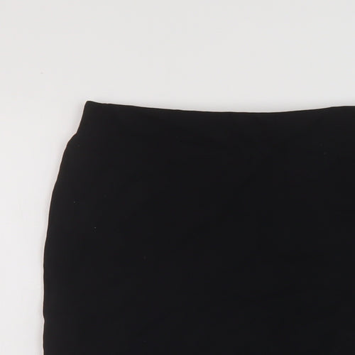 Marks and Spencer Womens Black Polyester Bandage Skirt Size 10