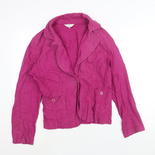 NEXT Womens Purple Jacket Blazer Size 14 Button