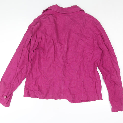 NEXT Womens Purple Jacket Blazer Size 14 Button