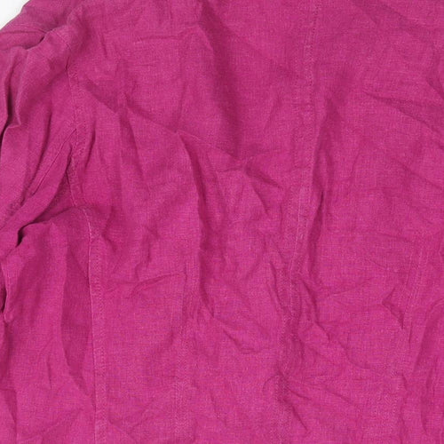 NEXT Womens Purple Jacket Blazer Size 14 Button