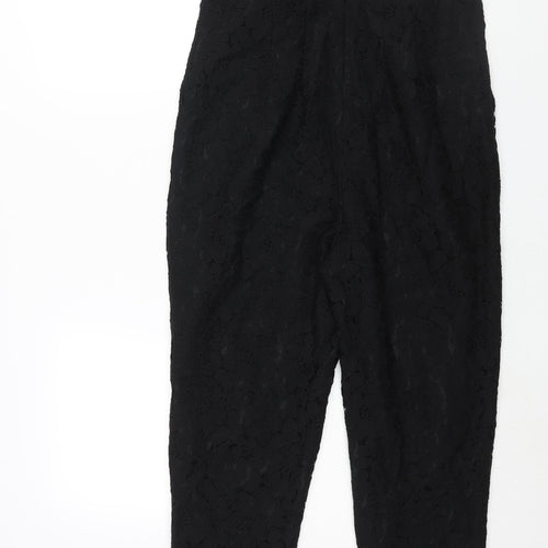 NEXT Womens Black Nylon Jumpsuit One-Piece Size 14 L23 in Zip