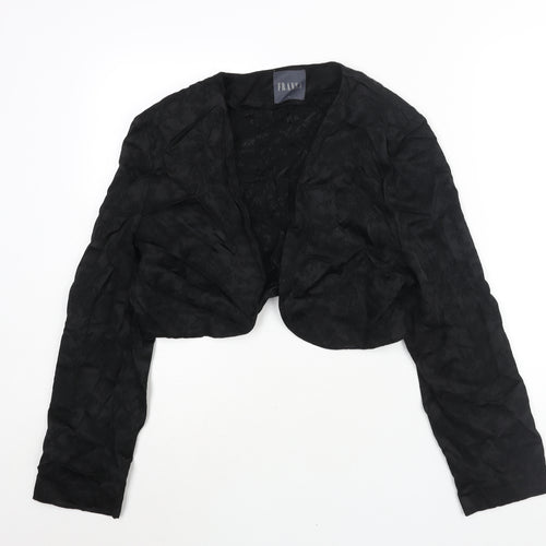 Fransa Womens Black Floral Jacket Size XL