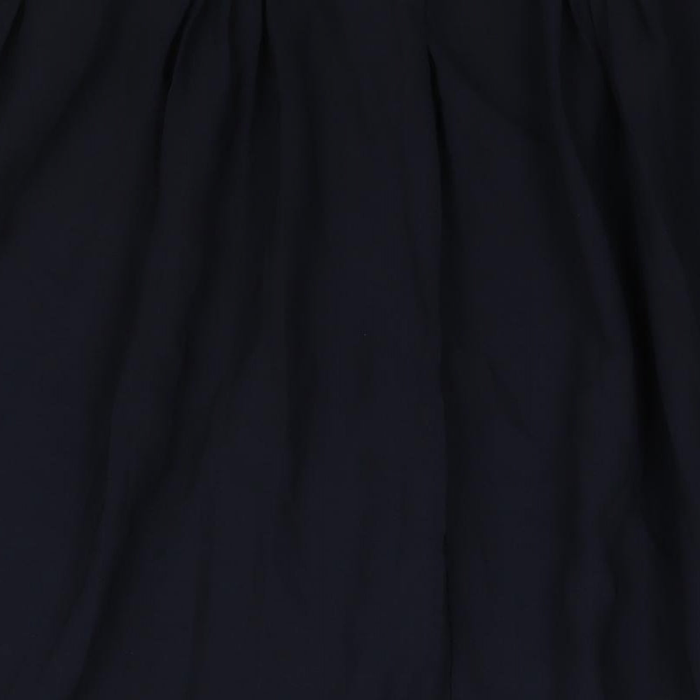 Bonmarché Womens Blue Polyester Pleated Skirt Size 18 - Button Detail