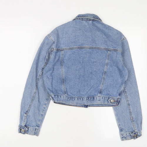 New Look Womens Blue Jacket Size 8 Button
