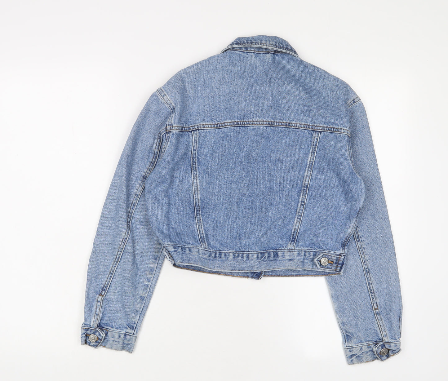 New Look Womens Blue Jacket Size 8 Button