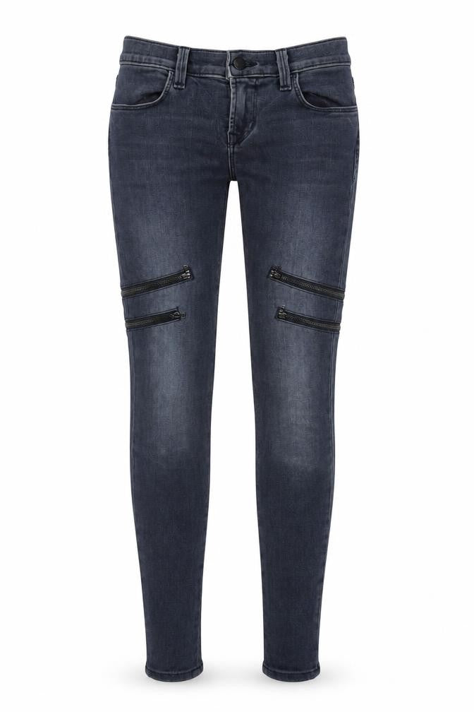 J Brand Womens Grey Cotton Skinny Jeans Size 24 in L28 in Regular Zip - Zip Pockets