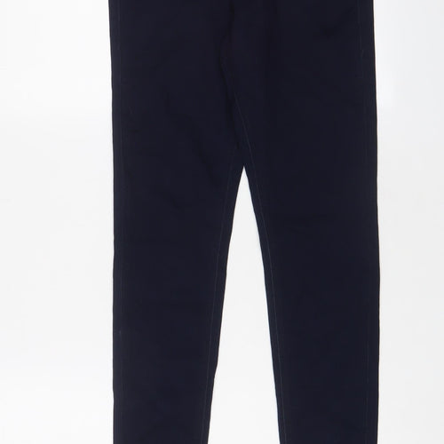 Marks and Spencer Womens Blue Cotton Skinny Jeans Size 10 L31 in Regular Zip