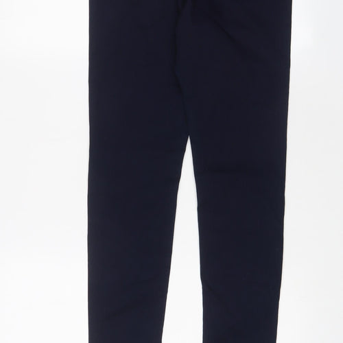 Marks and Spencer Womens Blue Cotton Skinny Jeans Size 10 L31 in Regular Zip