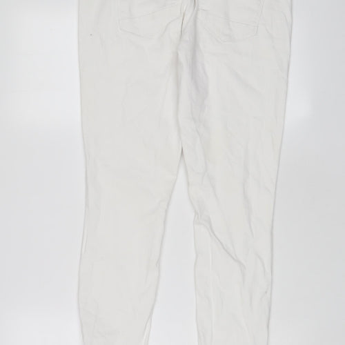 Only Womens White Cotton Skinny Jeans Size 30 in L32 in Regular Zip