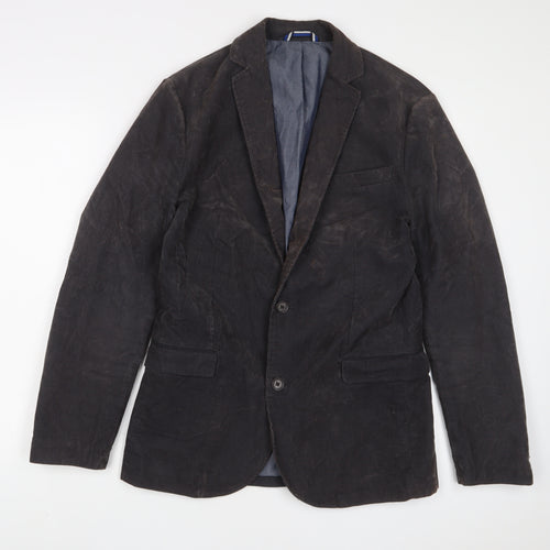 celio* Mens Brown Cotton Jacket Suit Jacket Size 36 Regular