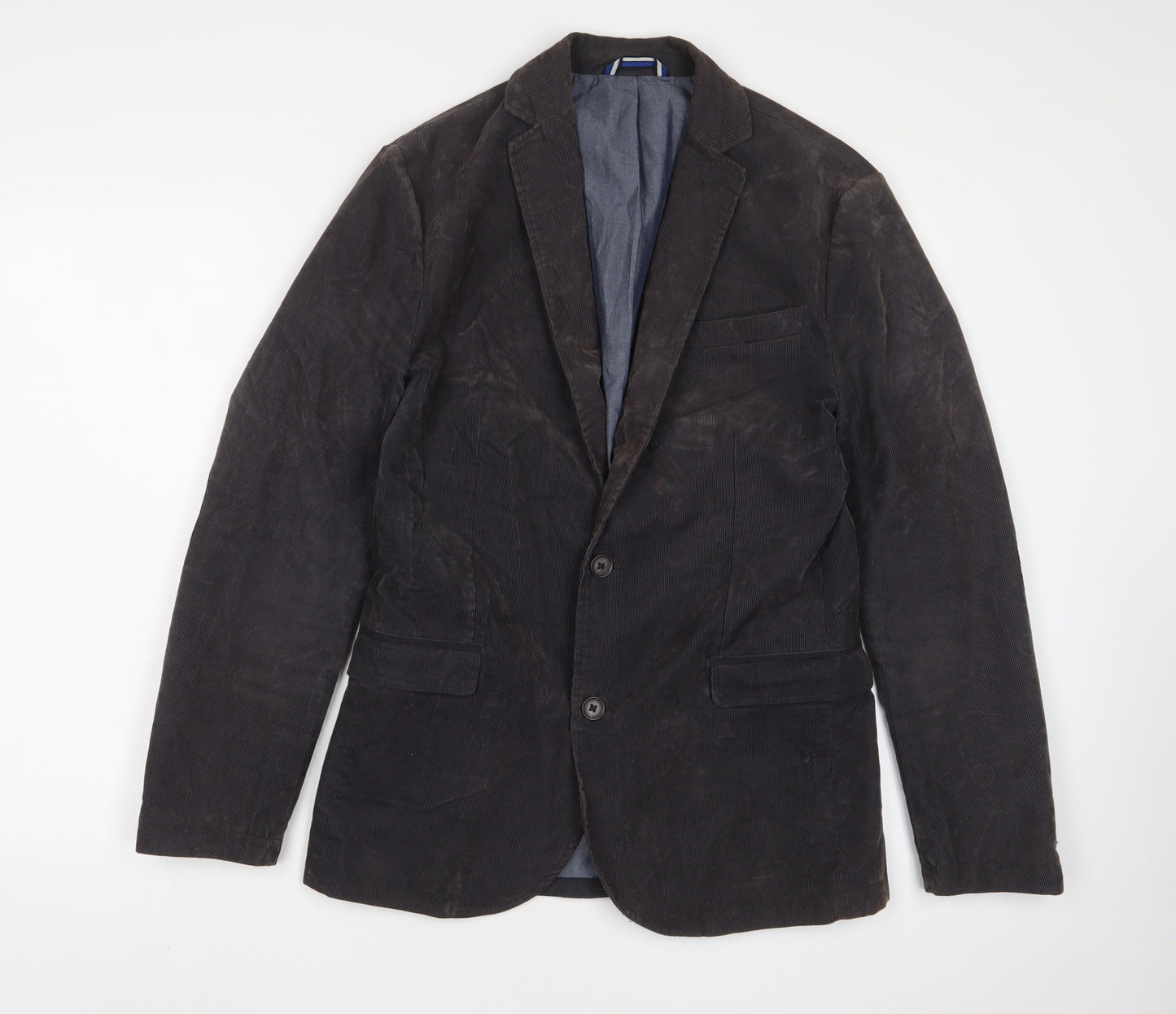 celio* Mens Brown Cotton Jacket Suit Jacket Size 36 Regular