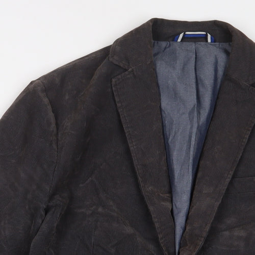 celio* Mens Brown Cotton Jacket Suit Jacket Size 36 Regular