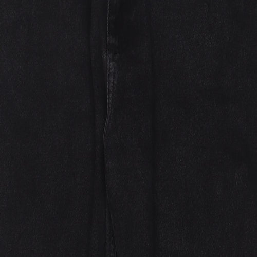 Reclaimed Vintage Womens Black Cotton Mom Jeans Size 34 in L25 in Regular Zip