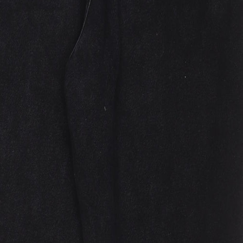 Reclaimed Vintage Womens Black Cotton Mom Jeans Size 34 in L25 in Regular Zip