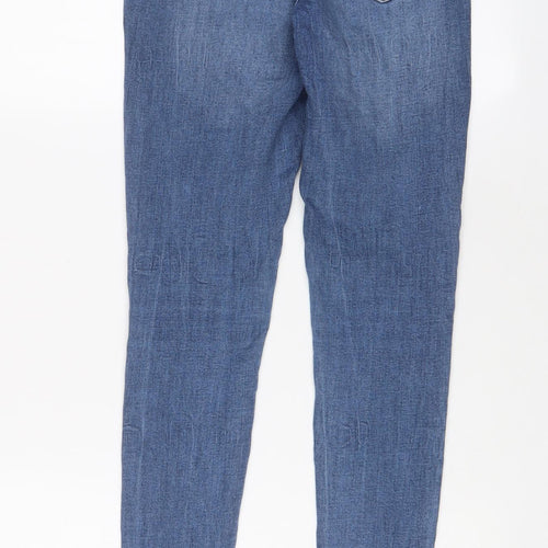 New Look Womens Blue Cotton Skinny Jeans Size 6 L26 in Regular Zip