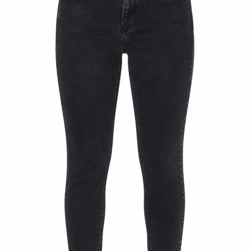 Topshop Womens Black Cotton Skinny Jeans Size 25 in L34 in Regular Zip