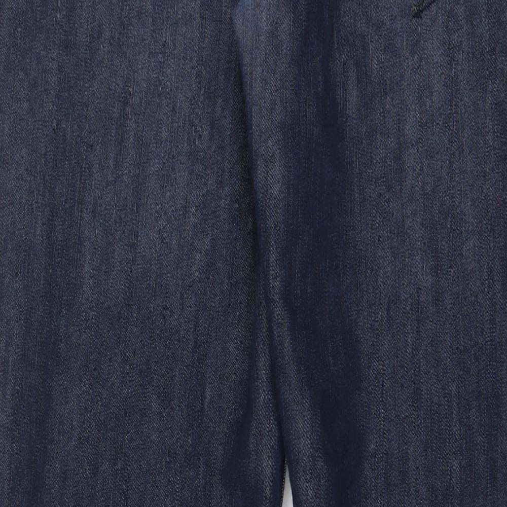 NEXT Mens Blue Cotton Straight Jeans Size 36 in L31 in Regular Zip