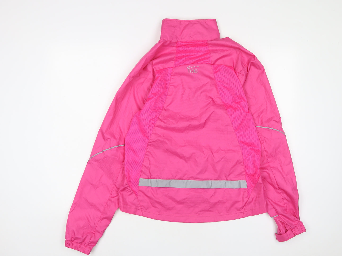 Beverly Hills Womens Pink Jacket Size 10 Zip - Breathable