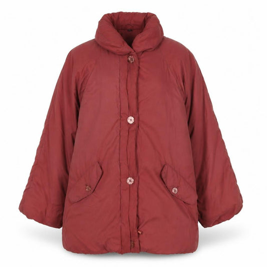 Front view of Four Seasons women’s red jacket coat, size S, zip